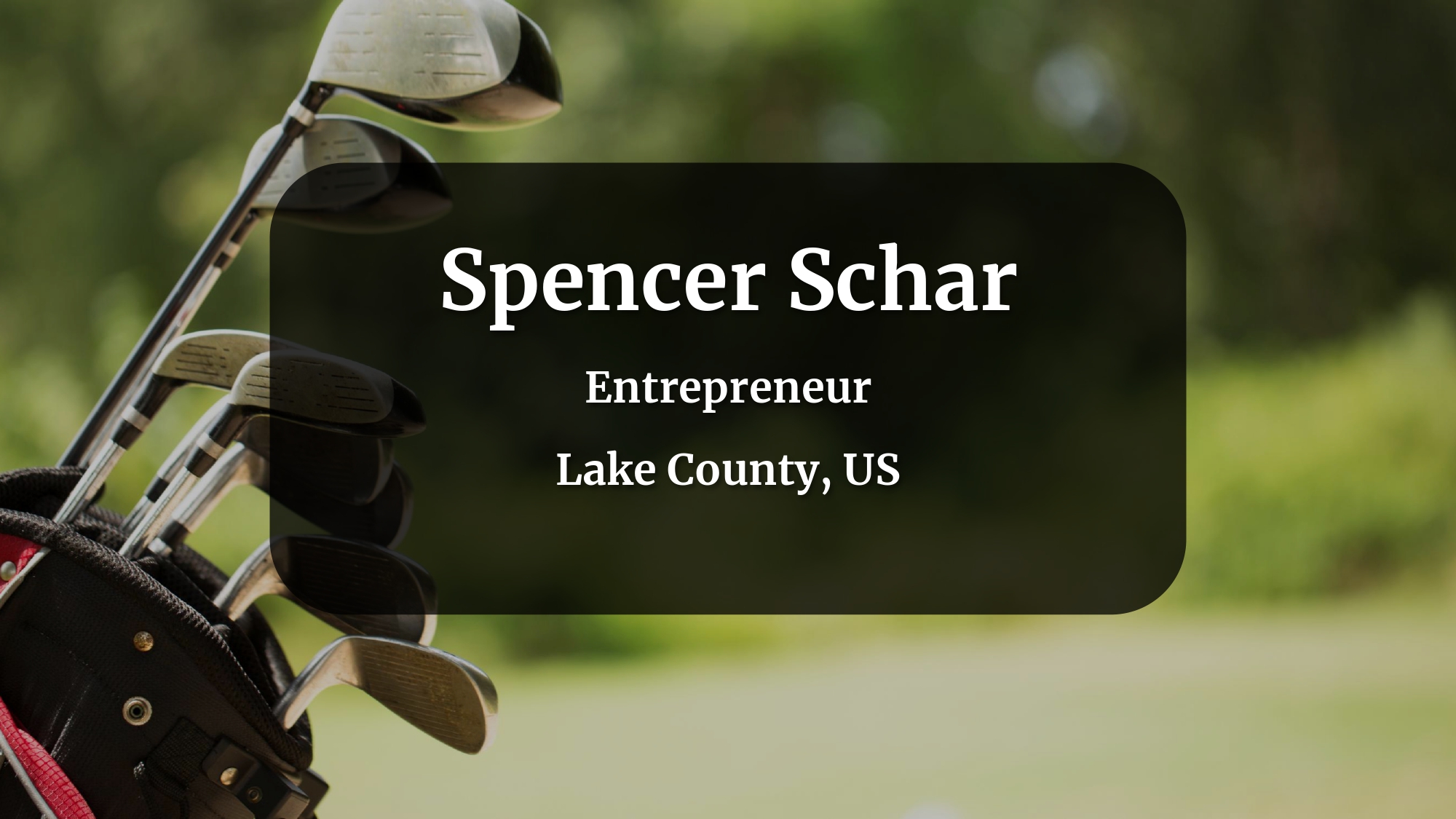 Spencer Schar Golf Event Calendar Highlights for 2024